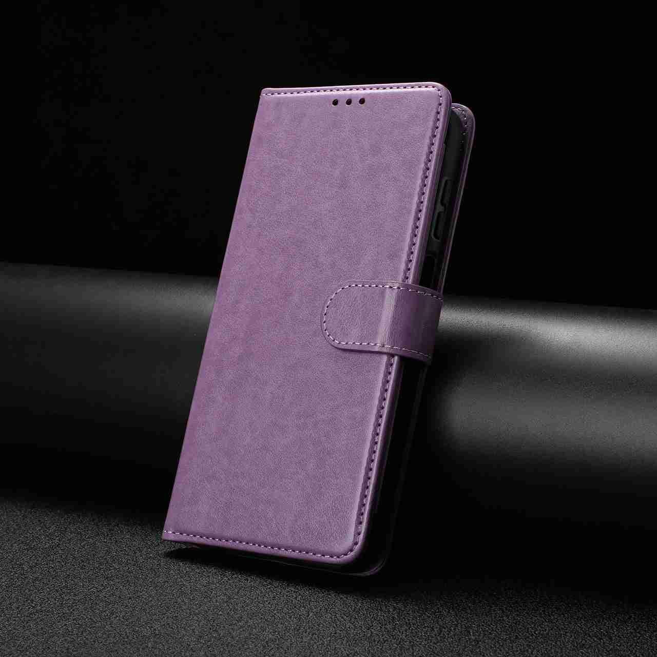 For Redmi K90 Pro Max / Poco F8 Ultra Lambskin 8-card Slot Leather Phone Case(Purple)