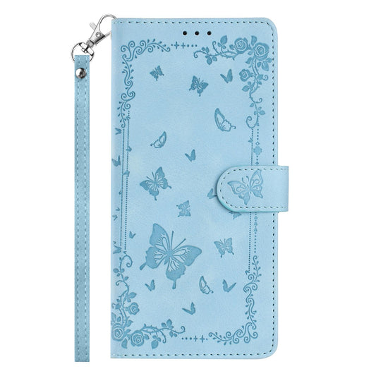 For Redmi K90 Pro Max / Poco F8 Ultra Secret Garden Butterfly Pattern Leather Phone Case(Blue)