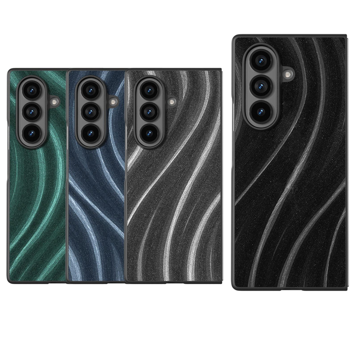 For Galaxy Z Fold8 Ultra 5G Galactic Pattern Protective Phone Case - Grey - EDA008751302A
