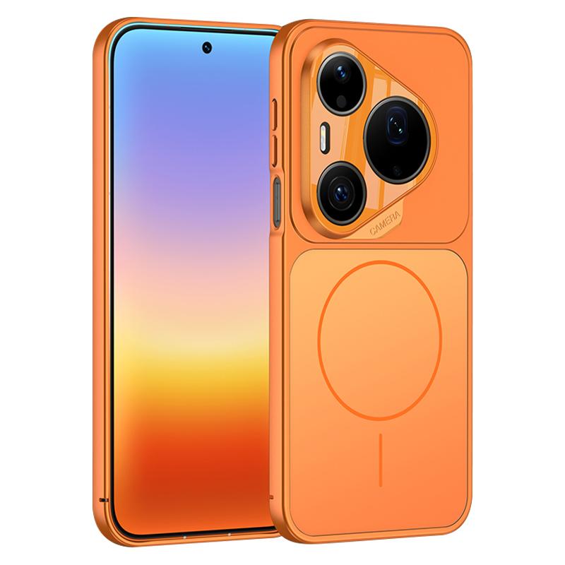 For Huawei Pura 90 Pro Max 5G GKK Change to 17 Pro Series Frosted Ultra-thin MagSafe Magnetic Phone Case - Orange - EDA008841009A