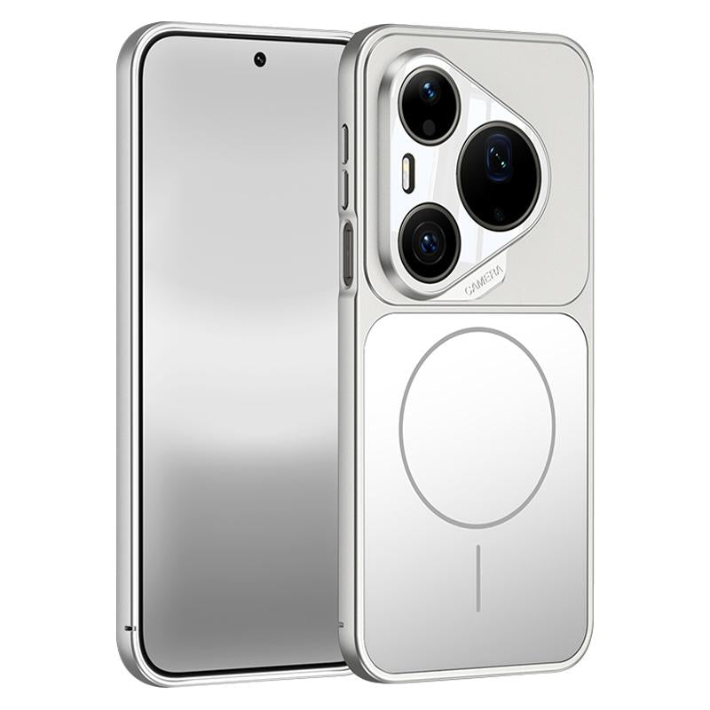 For Huawei Pura 90 Pro Max 5G GKK Change to 17 Pro Series Frosted Ultra-thin MagSafe Magnetic Phone Case - Silver - EDA008841009B