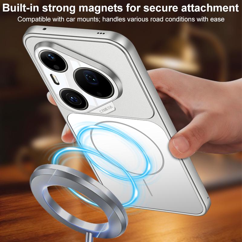 For Huawei Pura 90 Pro Max 5G GKK Change to 17 Pro Series Frosted Ultra-thin MagSafe Magnetic Phone Case - Black - EDA008841009C