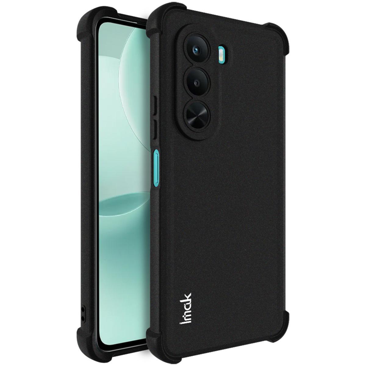 For OnePlus Nord CE6 Lite / Turbo 6X 5G imak Shockproof Airbag TPU Phone Case - Matte Black - EDA008856704A