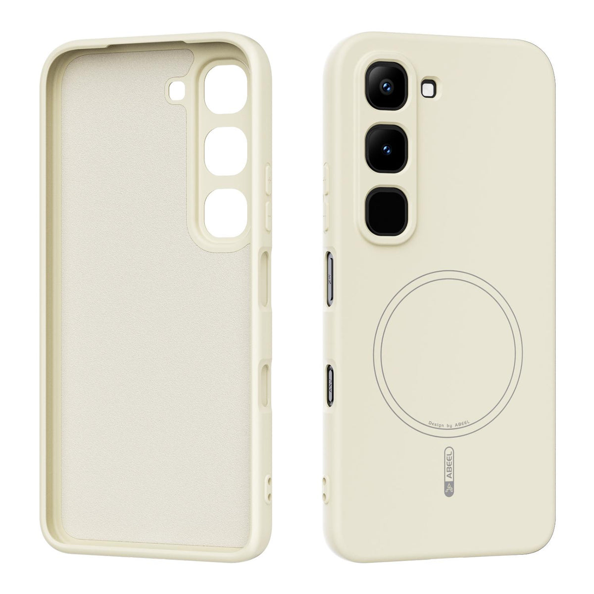 For Infinix Hot 70 Pro 5G ABEEL Skin-friendly Feel Magsafe Liquid Silicone Phone Case - Yellow - EDA009136008D