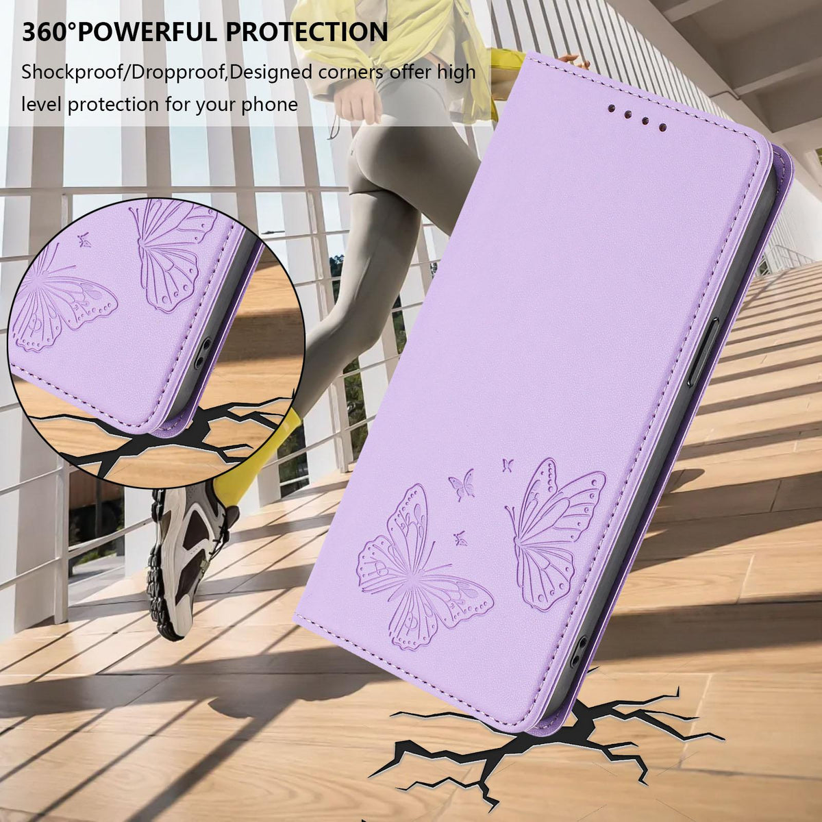 For Xiaomi Poco F8 Ultra 5G / Redmi K90 Pro Max Strong Magnetic Dual Butterfly RFID Vegan Leather Phone Case(Light Purple)