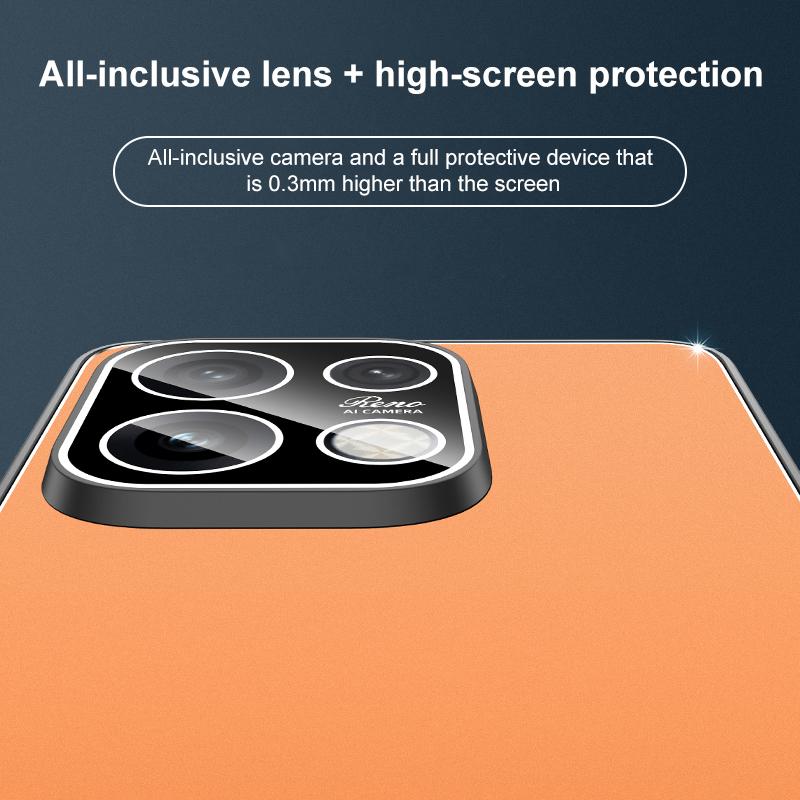 For OPPO Reno16 Pro 5G Global Golden Shield Metal Frosted Lens Film Phone Case - Silver Grey - EDA009254509C