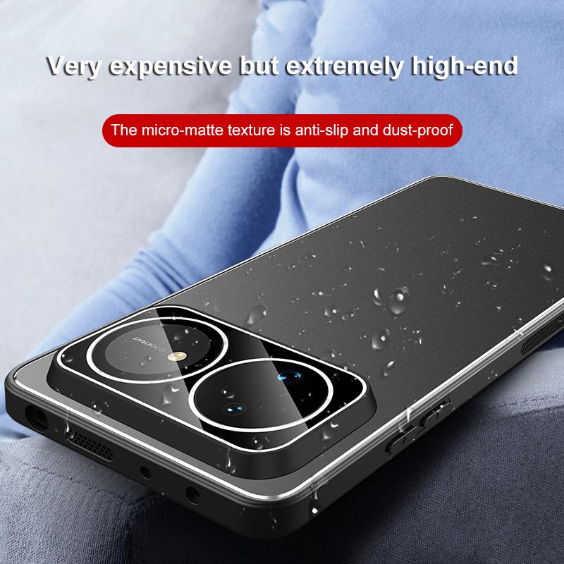 For Huawei nova 16 Pro Golden Shield Metal Frosted Lens Film Phone Case - Blue - EDA009254712B