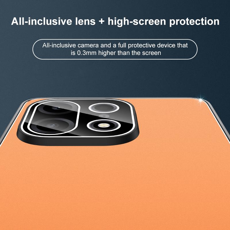 For OnePlus Turbo 6X Pro 5G Golden Shield Metal Frosted Lens Film Phone Case - Silver Grey - EDA009261306C