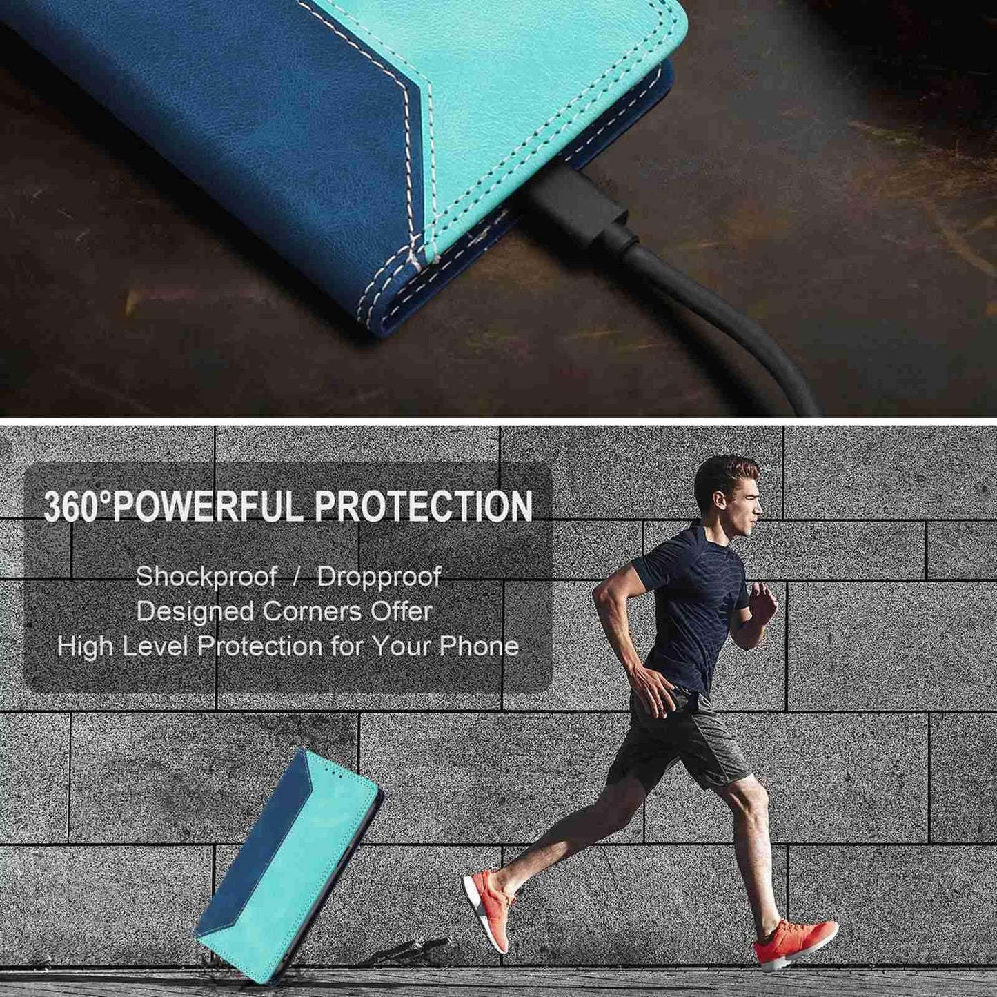 For Redmi K90 Pro Max / Poco F8 Ultra Skin Feel Two-tone RFID Blocking Vegan Leather Phone Case(Light Green)