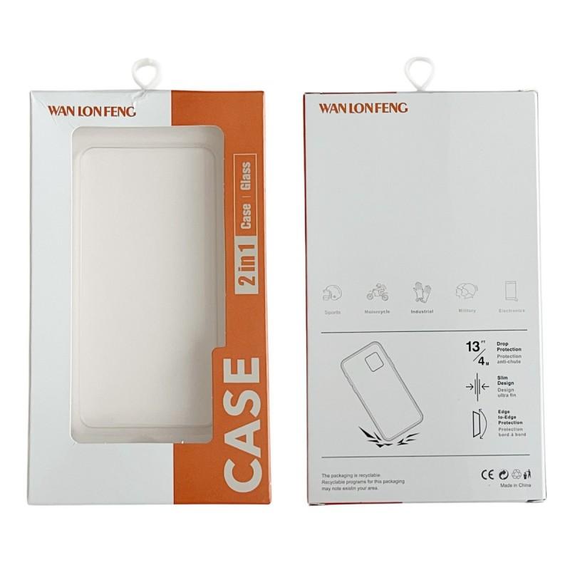 For Redmi K90 Pro Max / Poco F8 Ultra WANLONFENG Electroplated Buttons TPU Acrylic Phone Case with Screen Protector(Black)