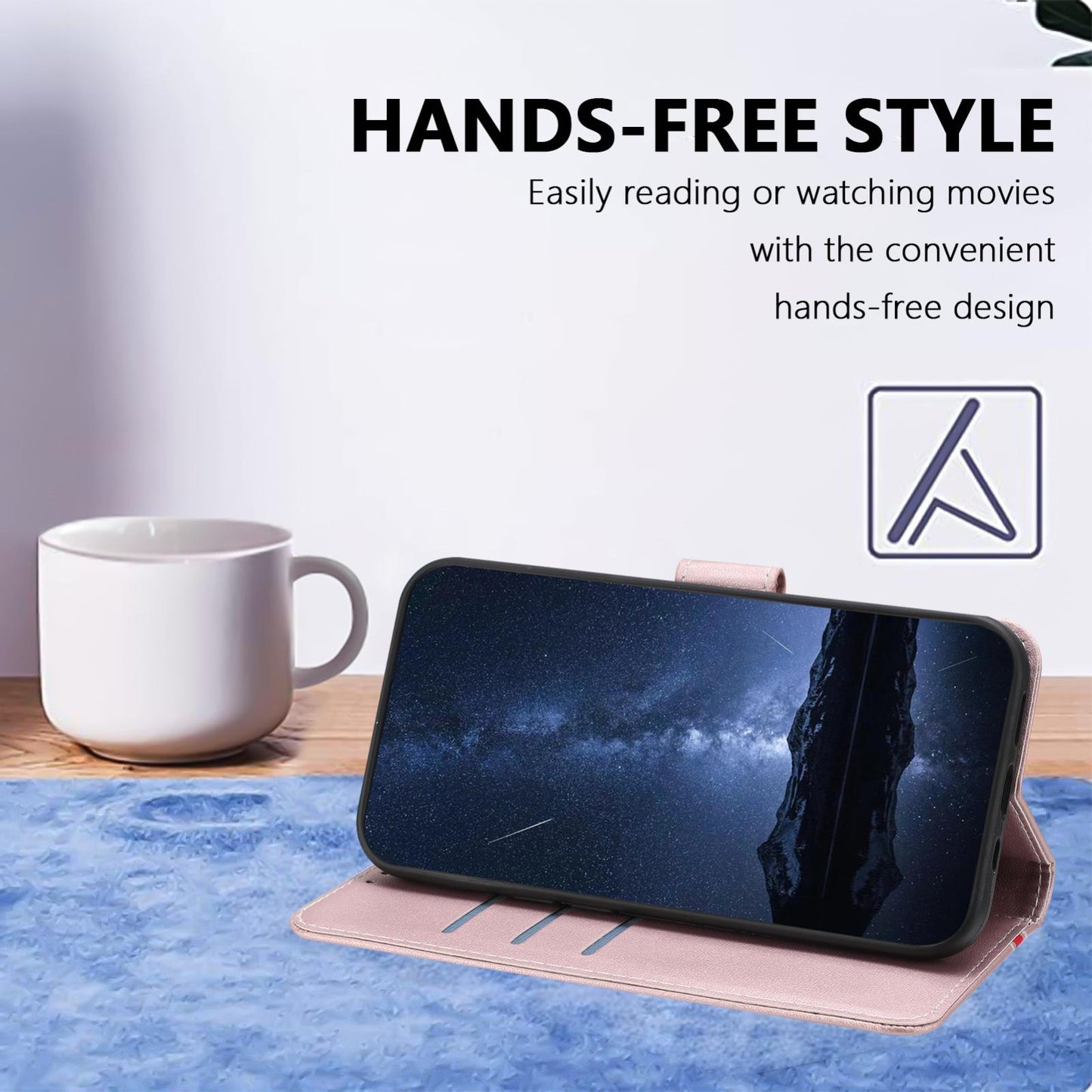 For Redmi K90 Pro Max 5G / Poco F8 Ultra Color Block Card Slots Vegan Leather Phone Case(Rose Gold)