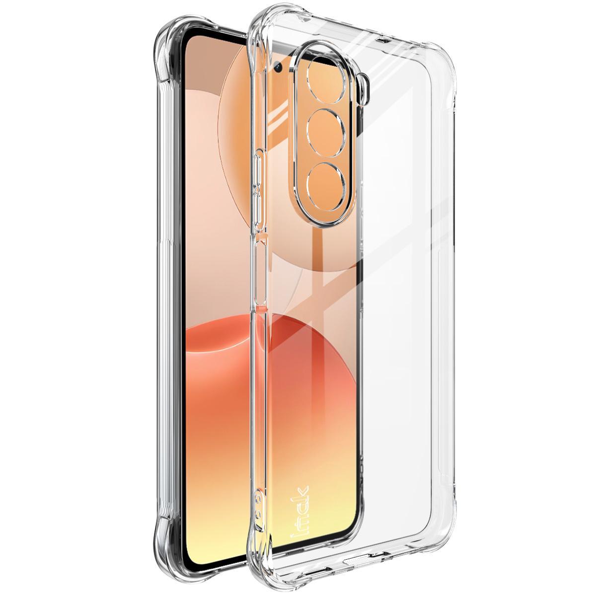 For OnePlus Nord CE6 Lite / Turbo 6X 5G imak Shockproof Airbag TPU Phone Case - Transparent - EDA009603202A