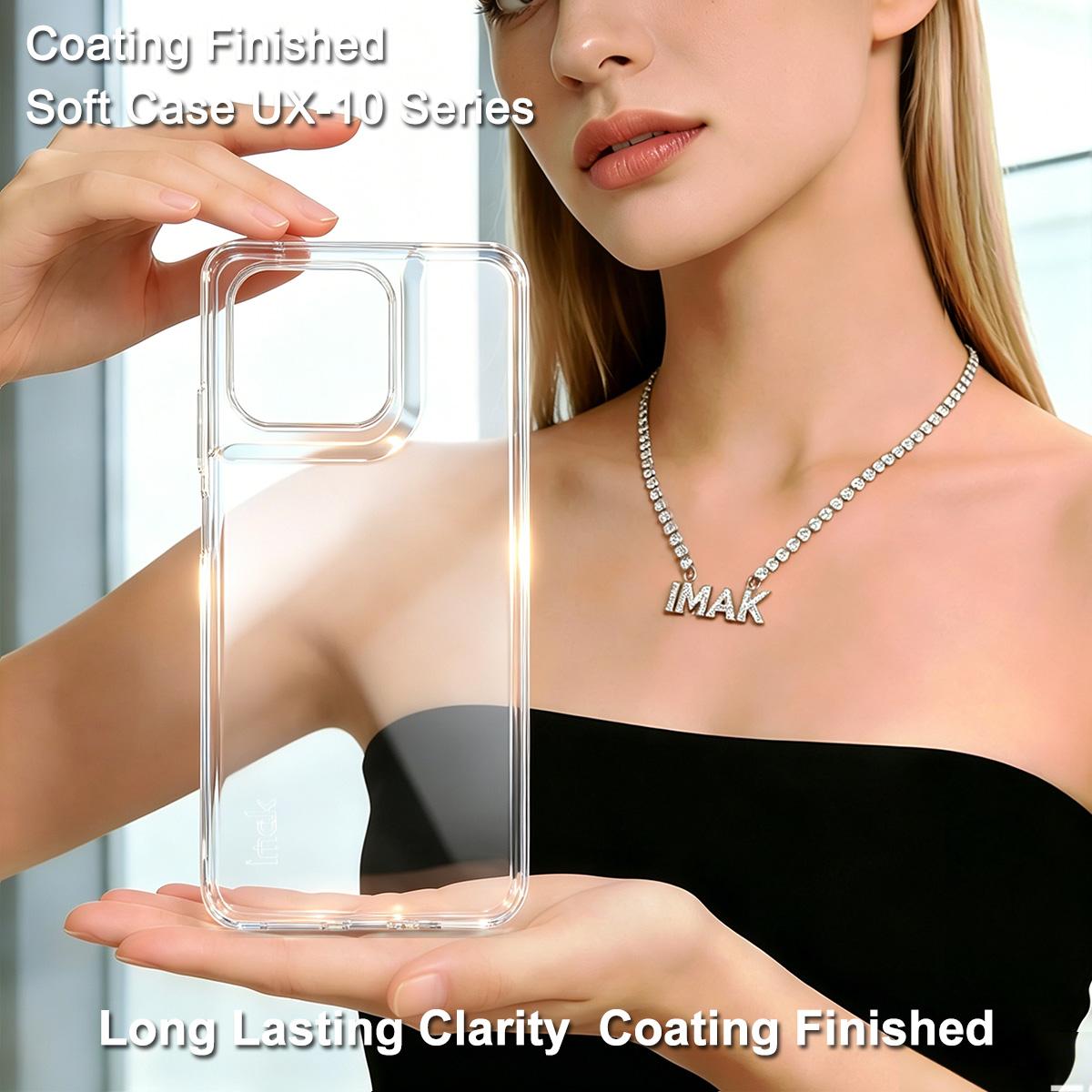 For Motorola Moto G37 5G / G47 5G imak UX-10 Series Transparent Shockproof TPU Phone Case - Transparent - EDA009604103A