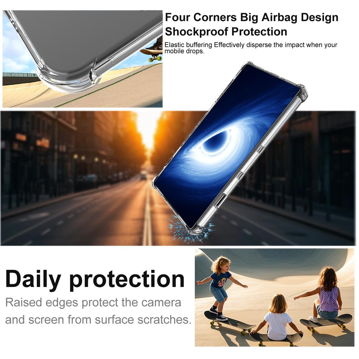 For ZTE nubia RedMagic 11 Pro / 11 Pro+ imak Magnetic Shockproof Airbag TPU Phone Case - Transparent - EDA009700001A