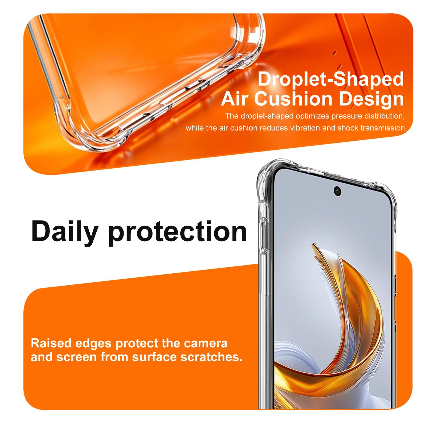 For ZTE nubia Air Pro 5G imak Magnetic Shockproof Airbag TPU Phone Case(Transparent)