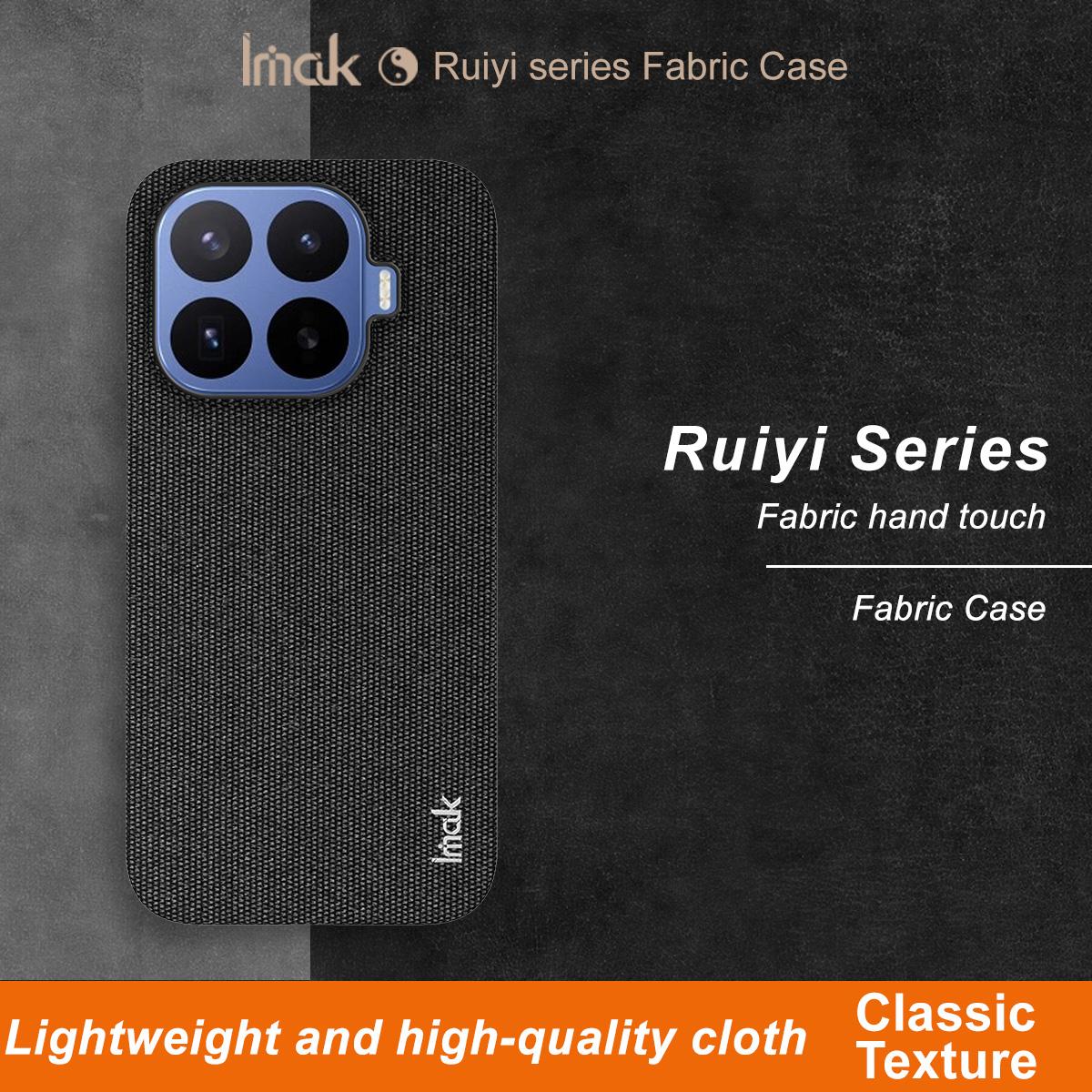For Xiaomi 17T 5G imak Ruiyi Series Cloth Texture PU + PC Phone Case - Black - EDA009700503A