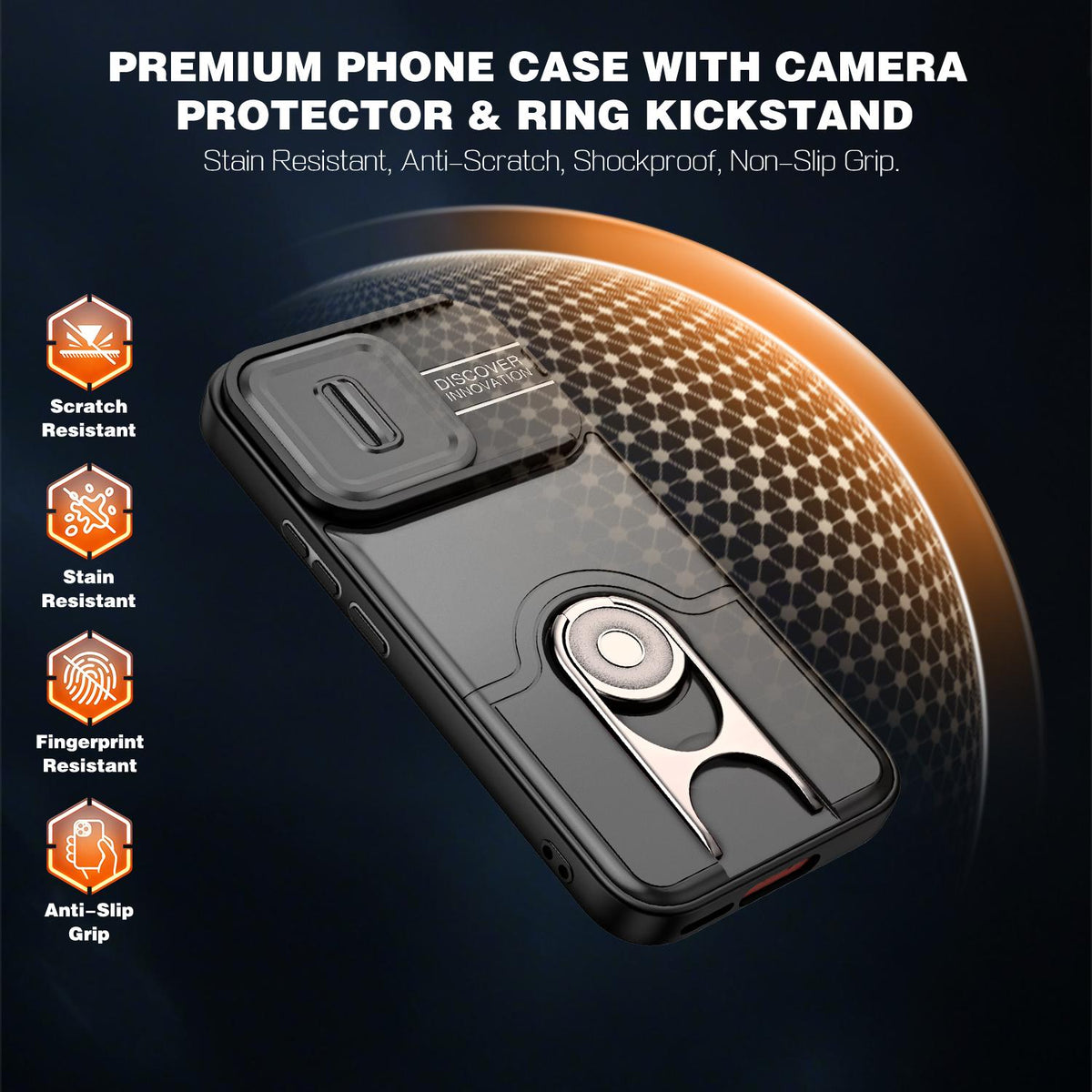 For vivo V70 5G / S50 5G Sliding Camera Cover 2 in 1 Rotating Holder Air Bag Shockproof Phone Case - Black - EDA009752601B