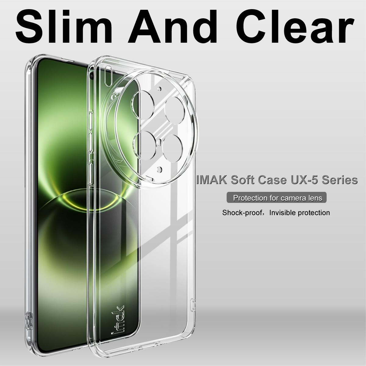 For vivo X300 Ultra imak UX-5 Series Super Slim Transparent Shockproof TPU Protective Case - Transparent - EDA009793901A