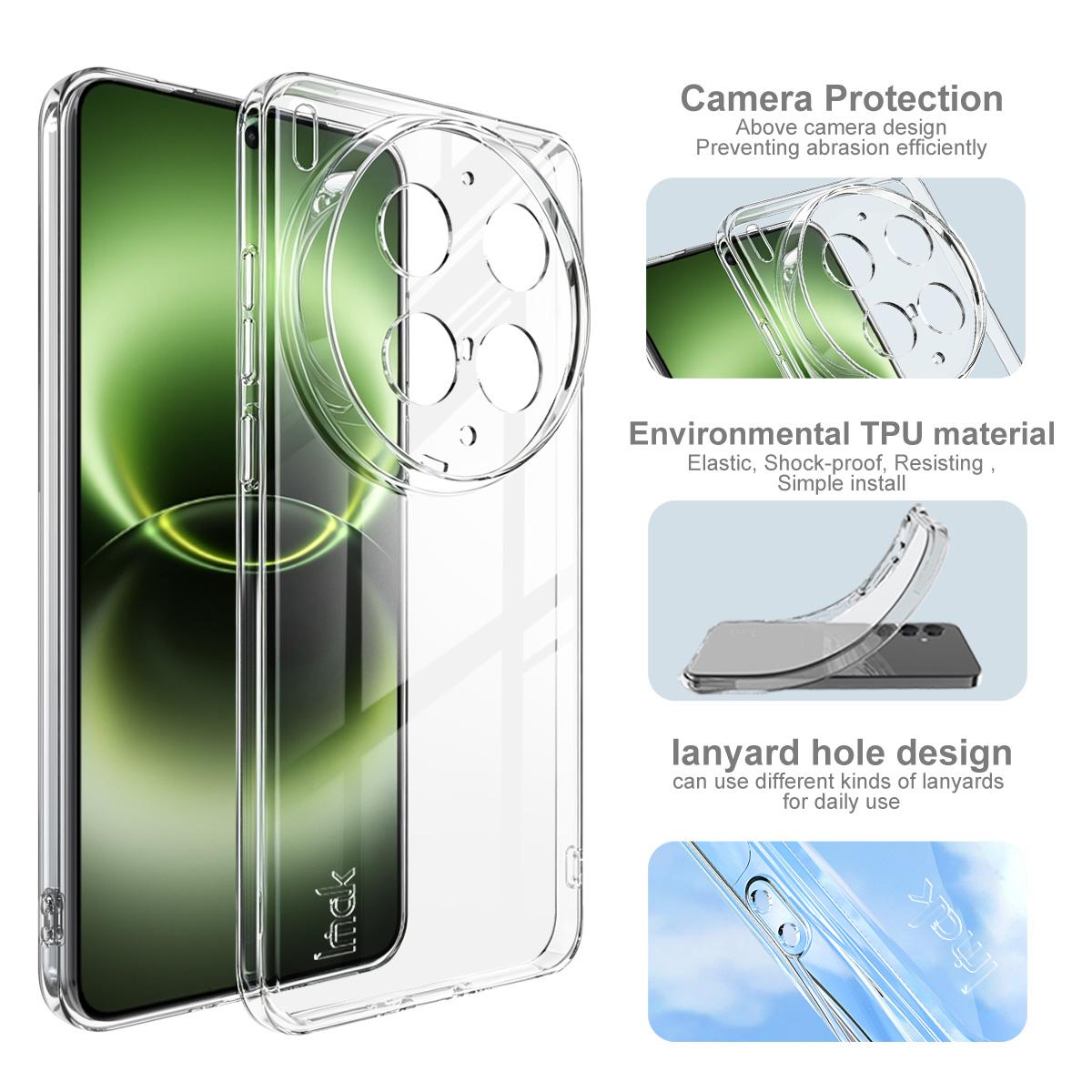 For vivo X300 Ultra imak UX-5 Series Super Slim Transparent Shockproof TPU Protective Case - Transparent - EDA009793901A