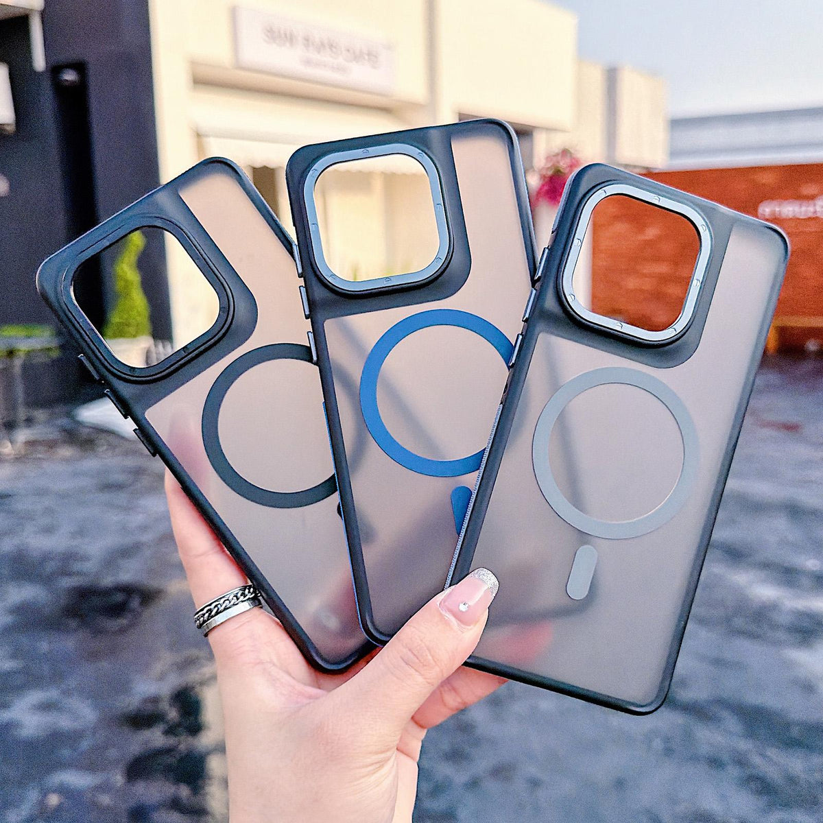 For Motorola Edge 60 Fusion Dual Color Skin Feel Magnetic Phone Case - Black - EDA009806501A