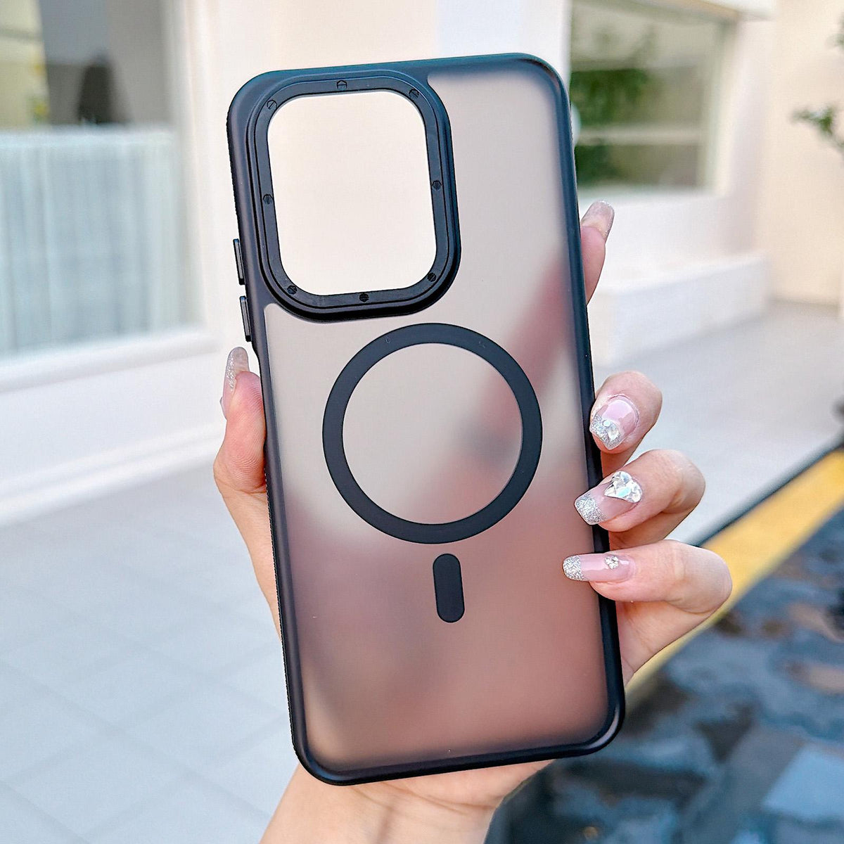 For Redmi 15C 5G / 4G Global 171mm Dual Color Skin Feel Magnetic Phone Case - Black - EDA009806801A