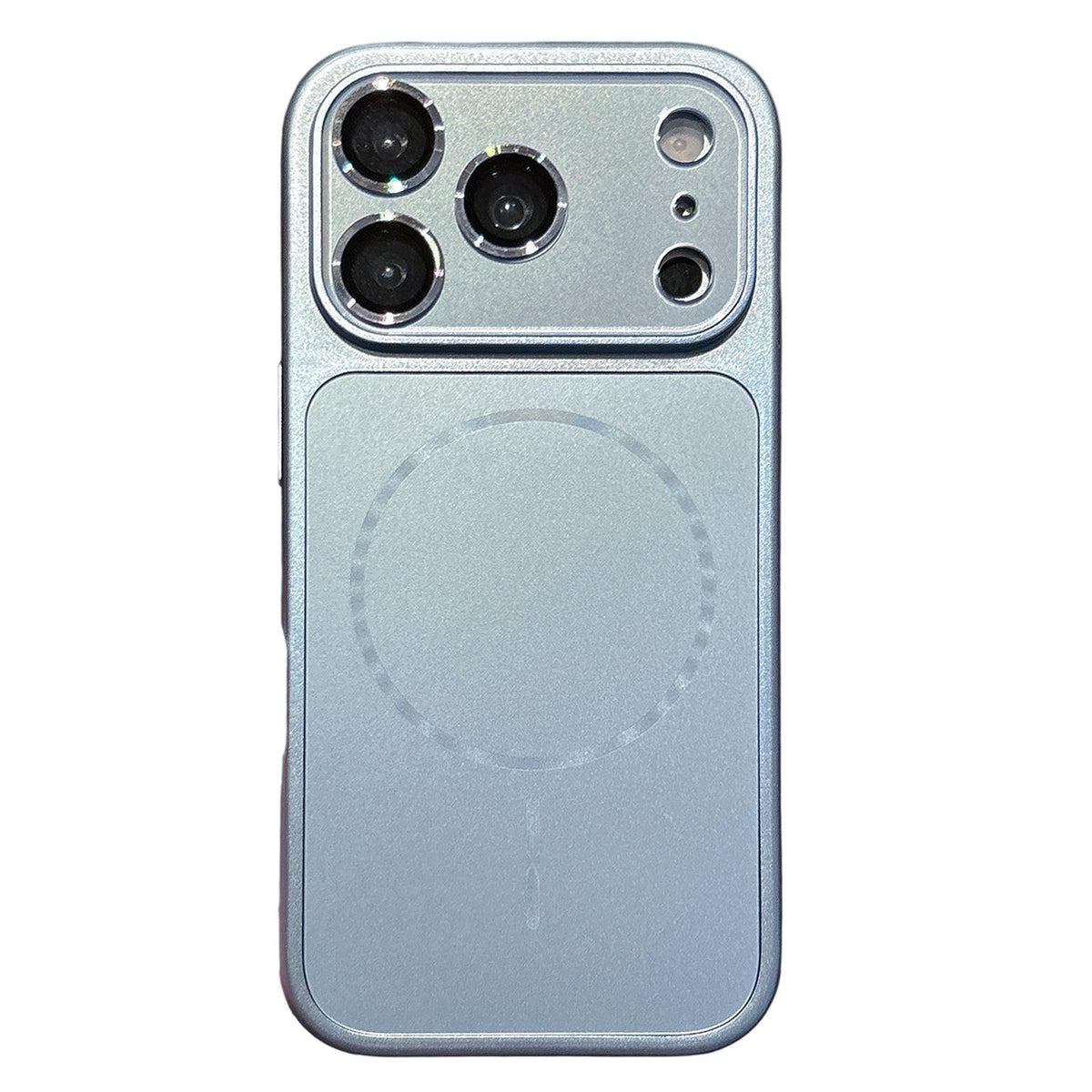 For iPhone 17 Pro Max Cooling Magnetic PC Hybrid TPU Frosted Phone Case - Light Blue - EDA009838001G