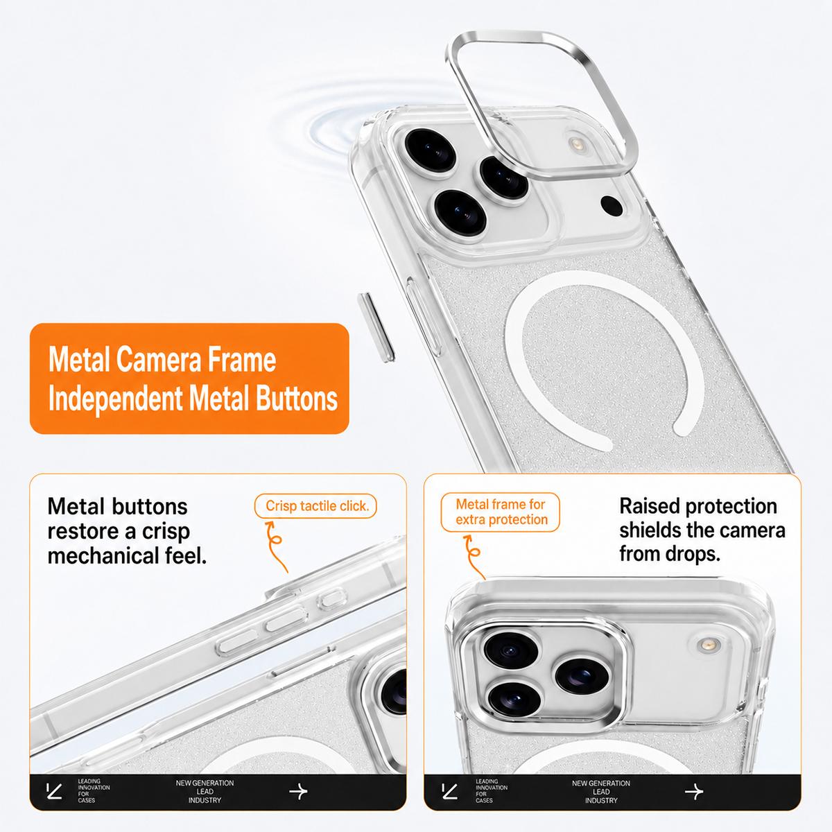 For iPhone 16 Luxury Glitter TPU + PC Magnetic Phone Case - Purple - EDA009853308E