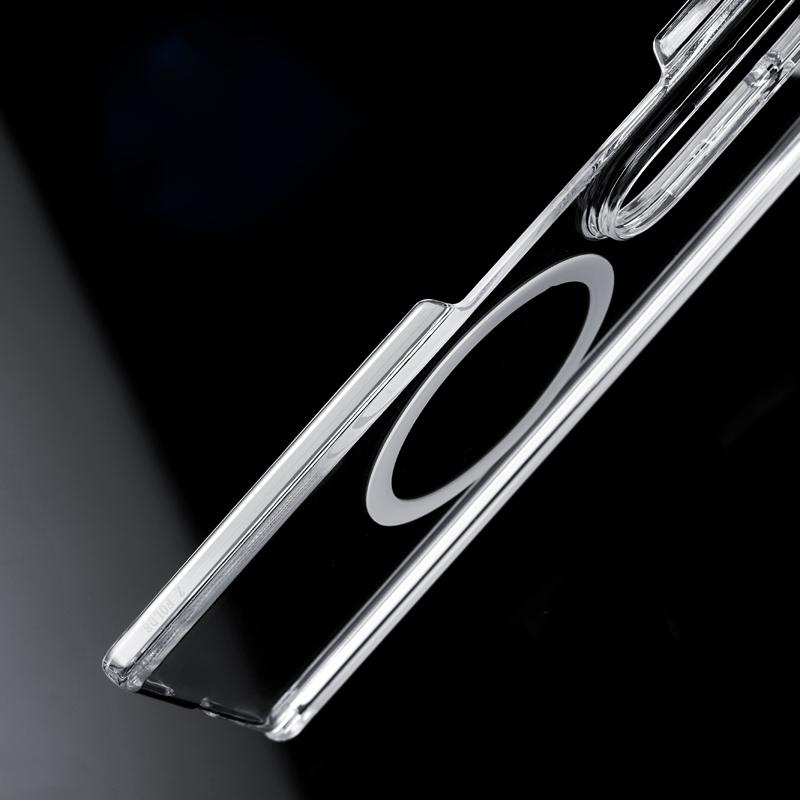 For Galaxy Z Fold8 Ultra 5G Central Axis Magnetic PC Phone Case - Transparent - EDA009892001A