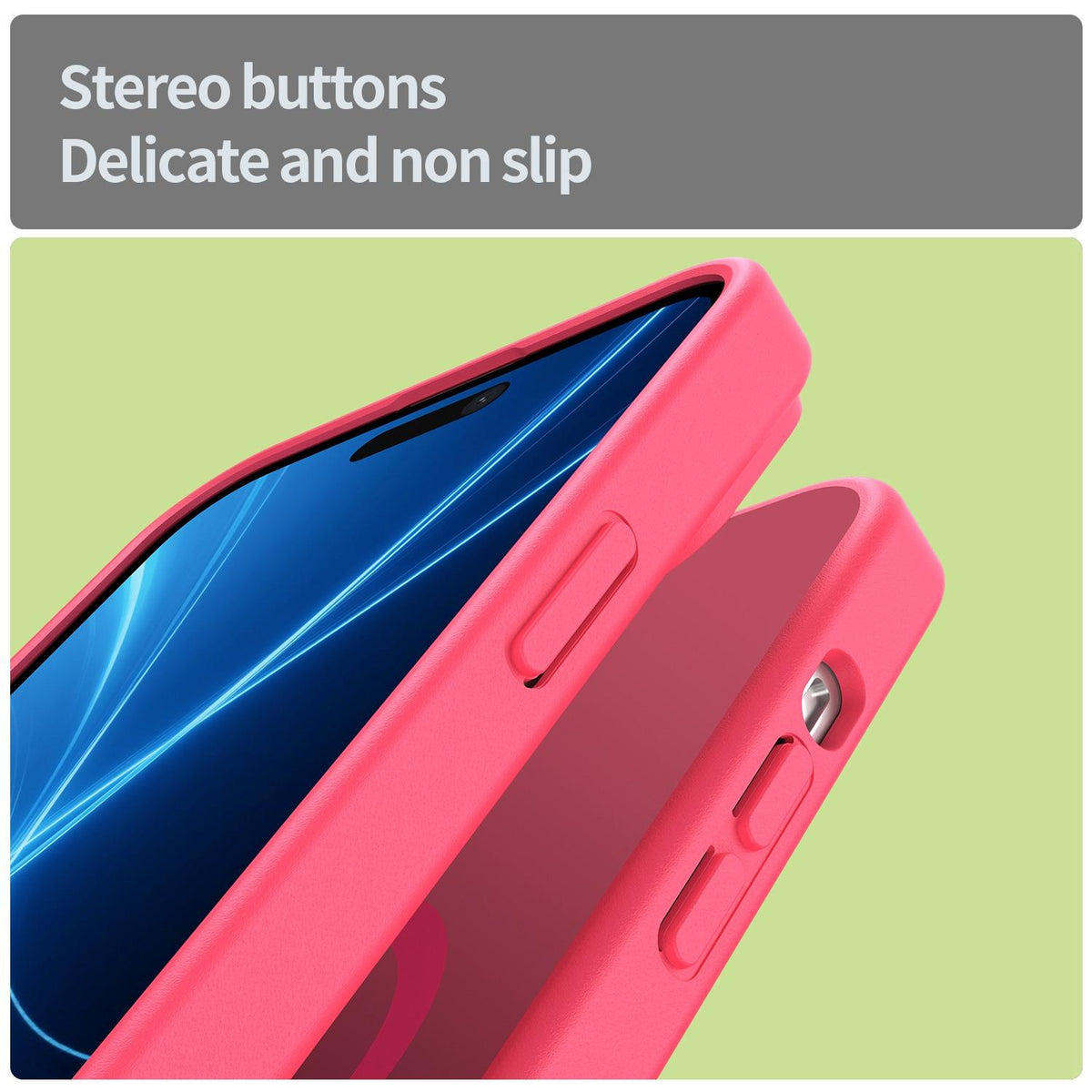 For iPhone 14 Plus Fanying Series Precision Camera Hole PC Hybrid TPU Translucent Frosted Magnetic Phone Case - Rose Red - EDA009893305E