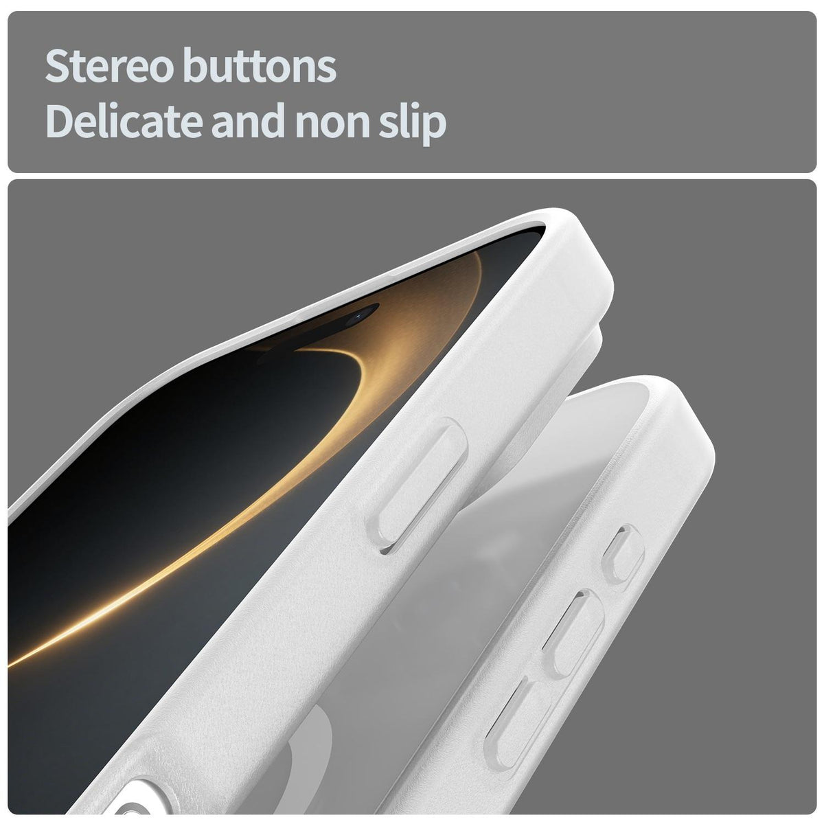 For iPhone 16 Pro Max Fanying Series Precision Camera Hole PC Hybrid TPU Translucent Frosted Magnetic Phone Case - Matte White - EDA009893315J