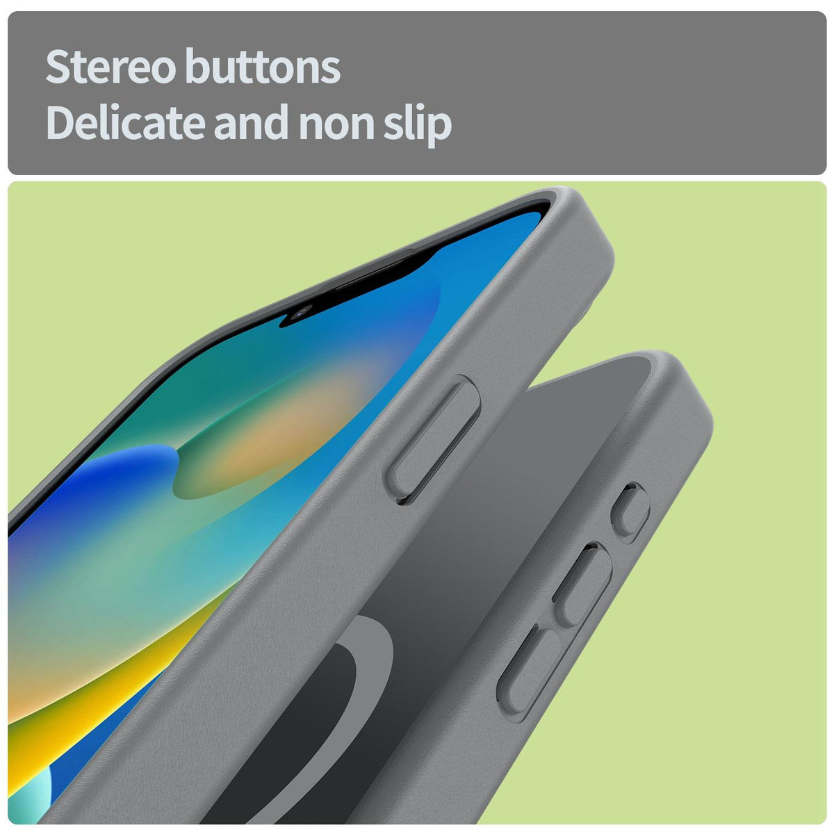 For iPhone 16e / 17e Fanying Series Precision Camera Hole PC Hybrid TPU Translucent Frosted Magnetic Phone Case - Silver Grey - EDA009893316F