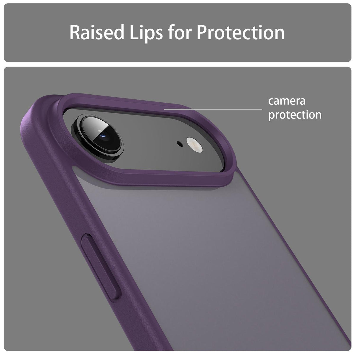 For iPhone Air Fanying Series Precision Camera Hole PC Hybrid TPU Translucent Frosted Phone Case - Crystal Purple - EDA009893418B