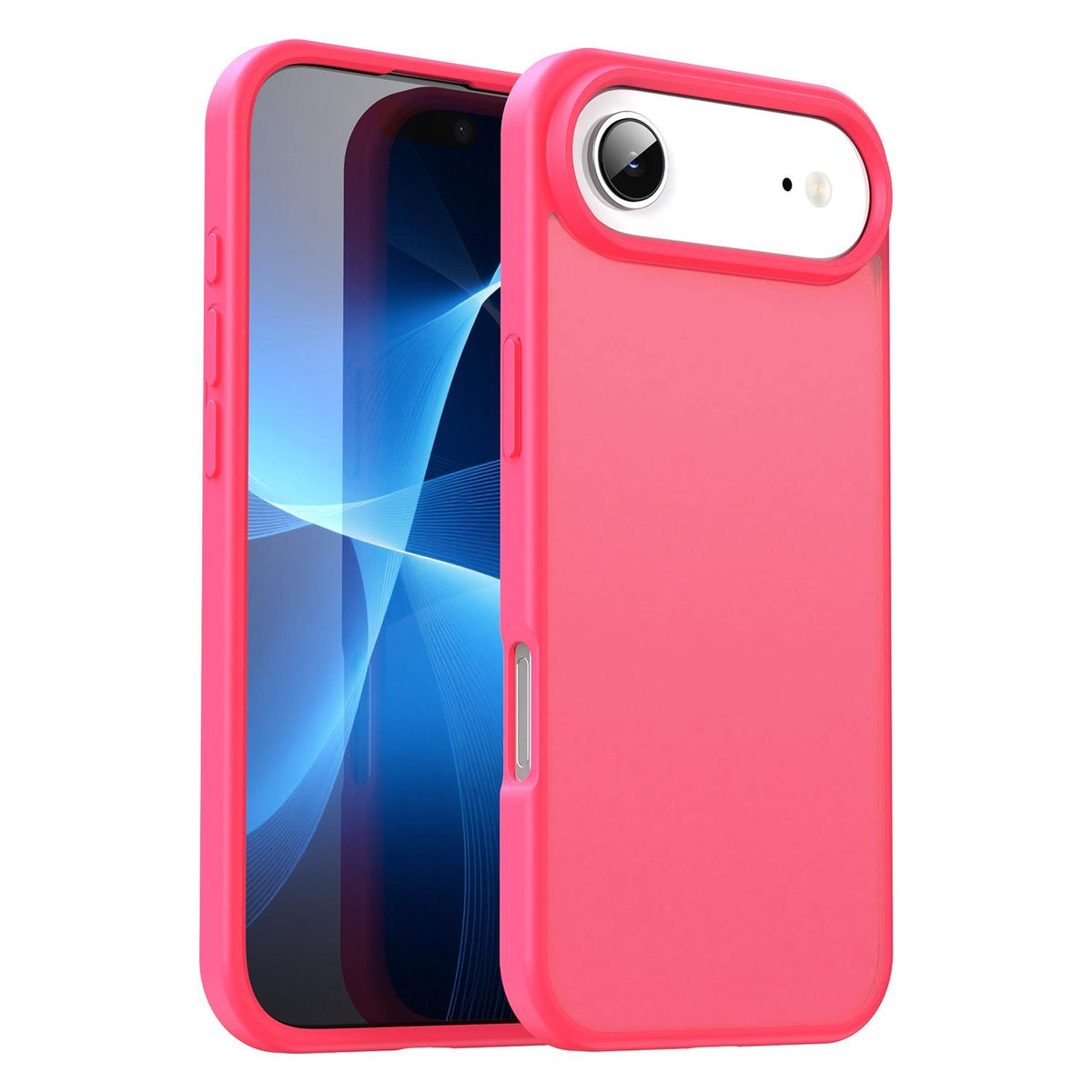 For iPhone Air Fanying Series Precision Camera Hole PC Hybrid TPU Translucent Frosted Phone Case - Rose Red - EDA009893418E