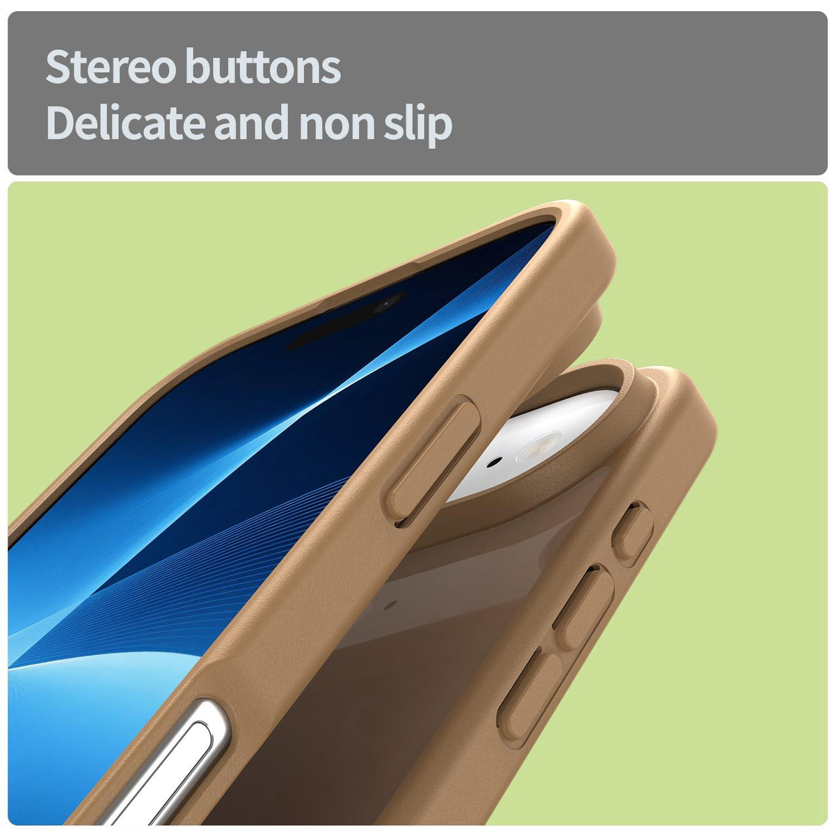 For iPhone Air Fanying Series Precision Camera Hole PC Hybrid TPU Translucent Frosted Phone Case - Desert Gold - EDA009893418G