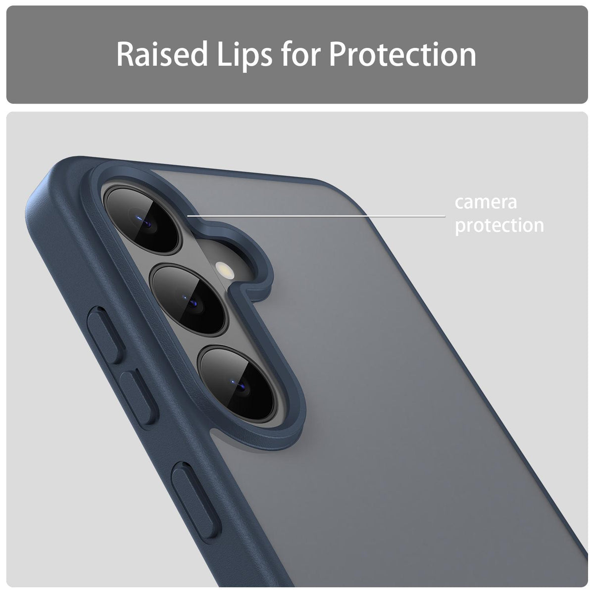 For Galaxy S26 FE 5G Fanying Series PC Hybrid TPU Translucent Frosted Phone Case - Cyan Blue - EDA009917902C