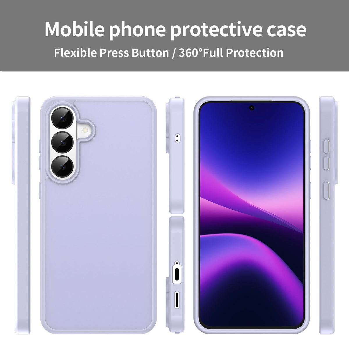 For Galaxy S26 FE 5G Fanying Series PC Hybrid TPU Translucent Frosted Phone Case - Lavender - EDA009917902H