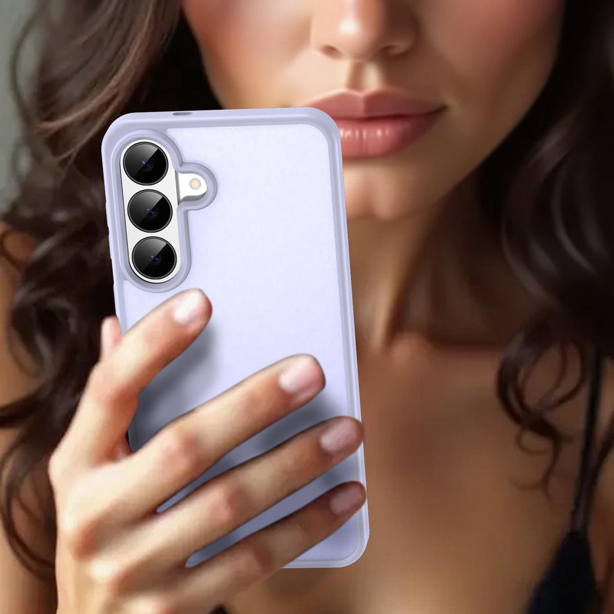For Galaxy S26 FE 5G Fanying Series PC Hybrid TPU Translucent Frosted Phone Case - Lavender - EDA009917902H
