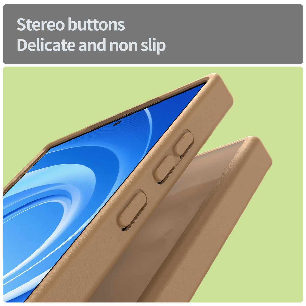 For Galaxy S24 Ultra 5G Fanying Series PC Hybrid TPU Translucent Frosted Phone Case - Desert Gold - EDA009917905G