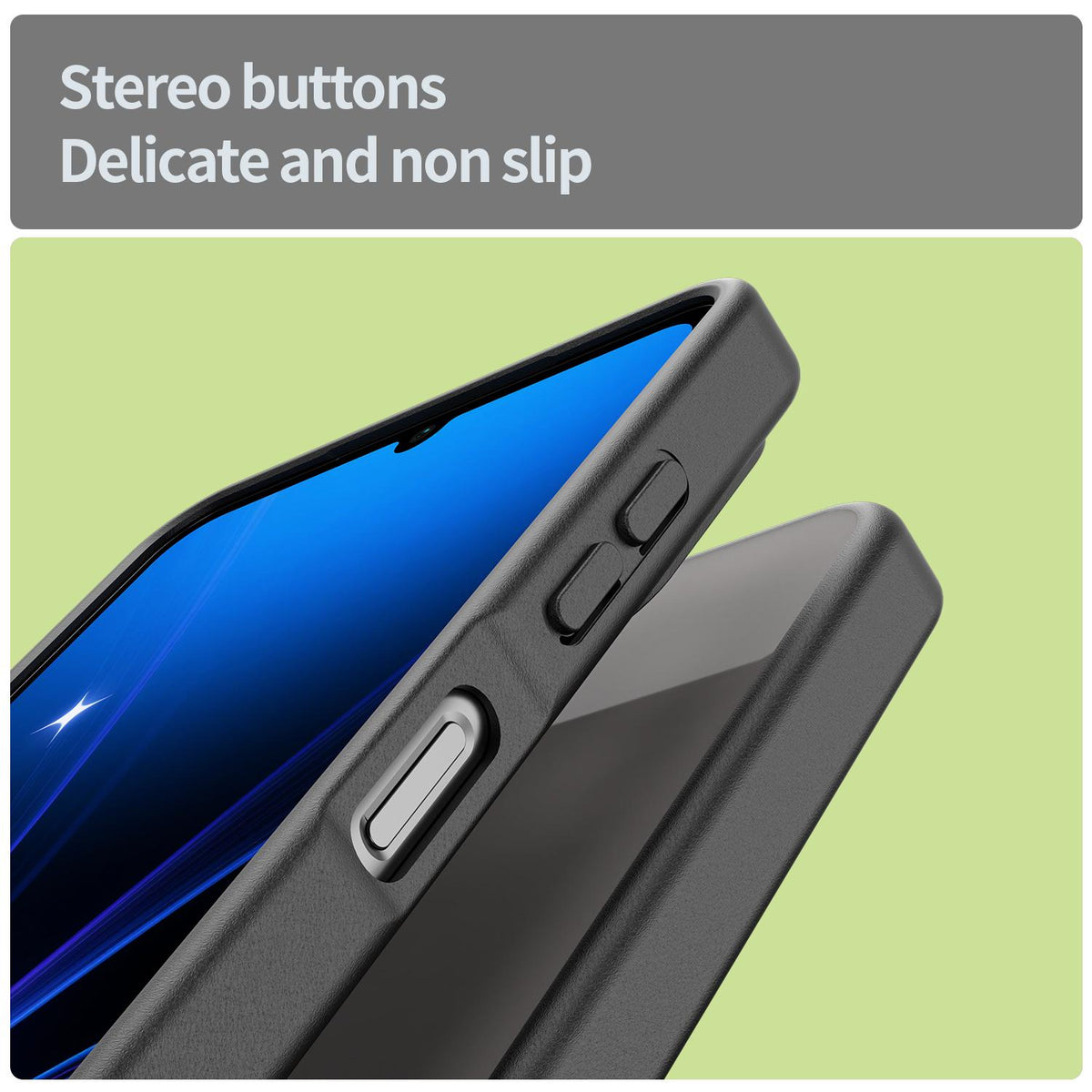 For Galaxy A06 5G Fanying Series PC Hybrid TPU Translucent Frosted Phone Case - Translucent Black - EDA009918802A
