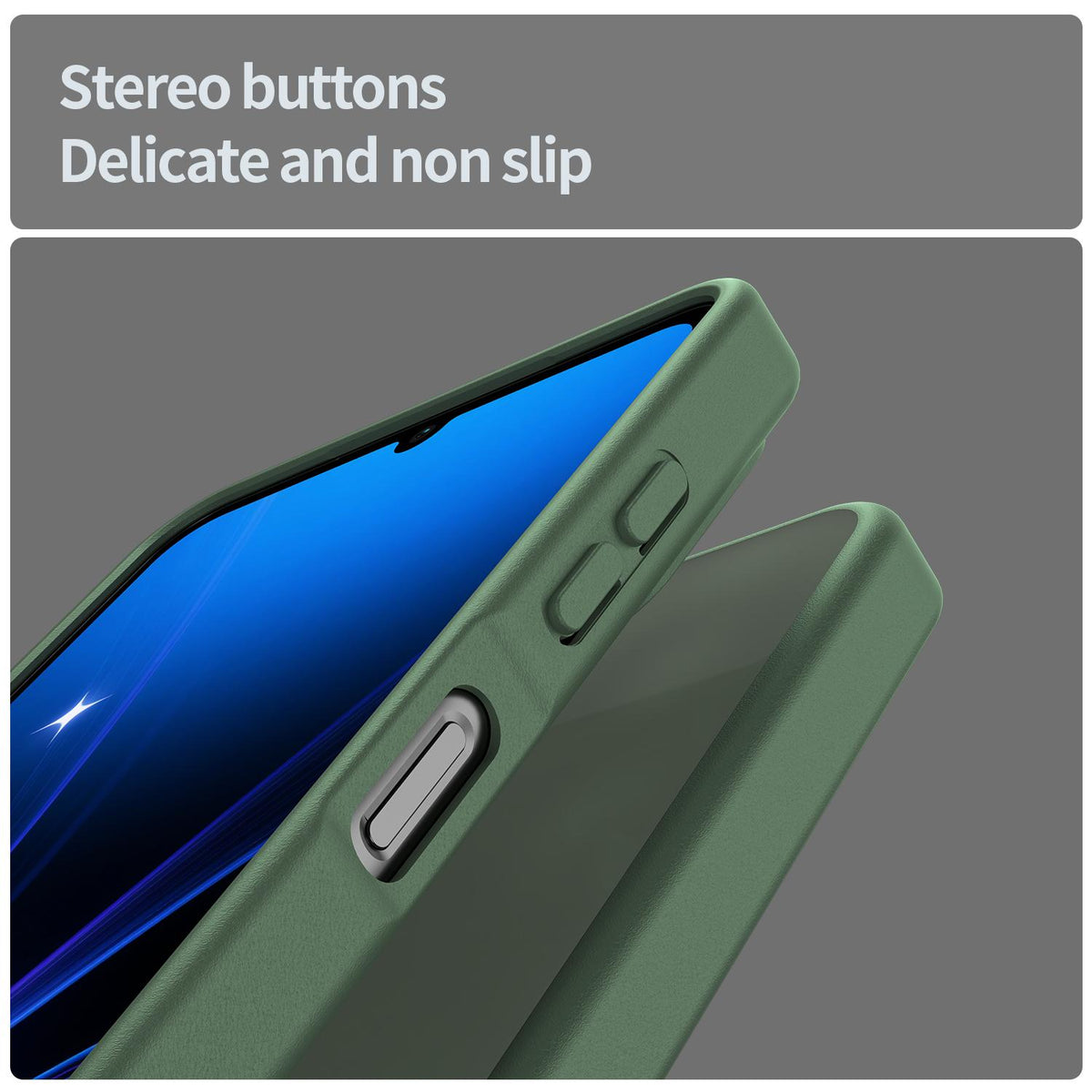 For Galaxy A06 5G Fanying Series PC Hybrid TPU Translucent Frosted Phone Case - Olive Green - EDA009918802D