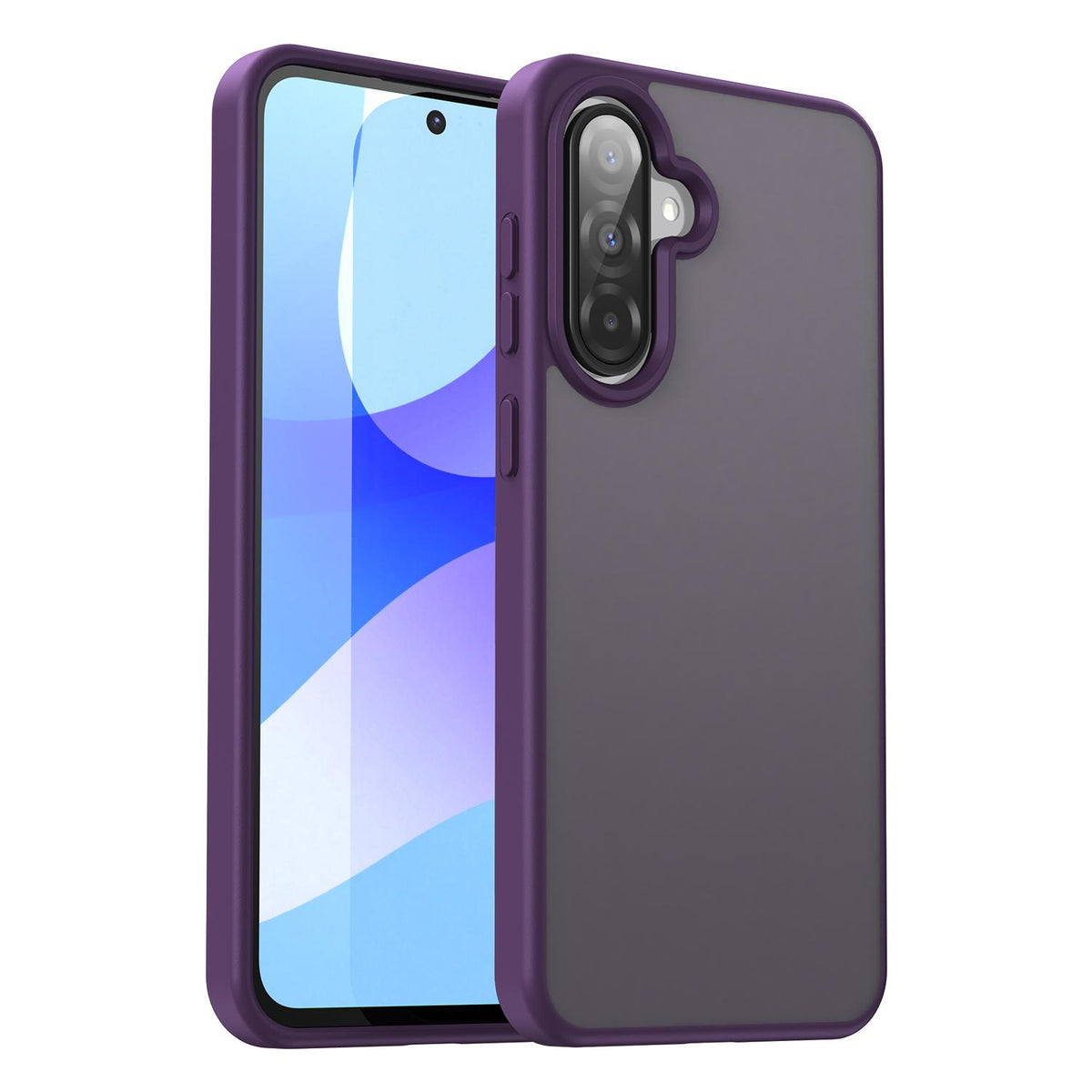 For Galaxy A36 5G Fanying Series PC Hybrid TPU Translucent Frosted Phone Case - Crystal Purple - EDA009918805B