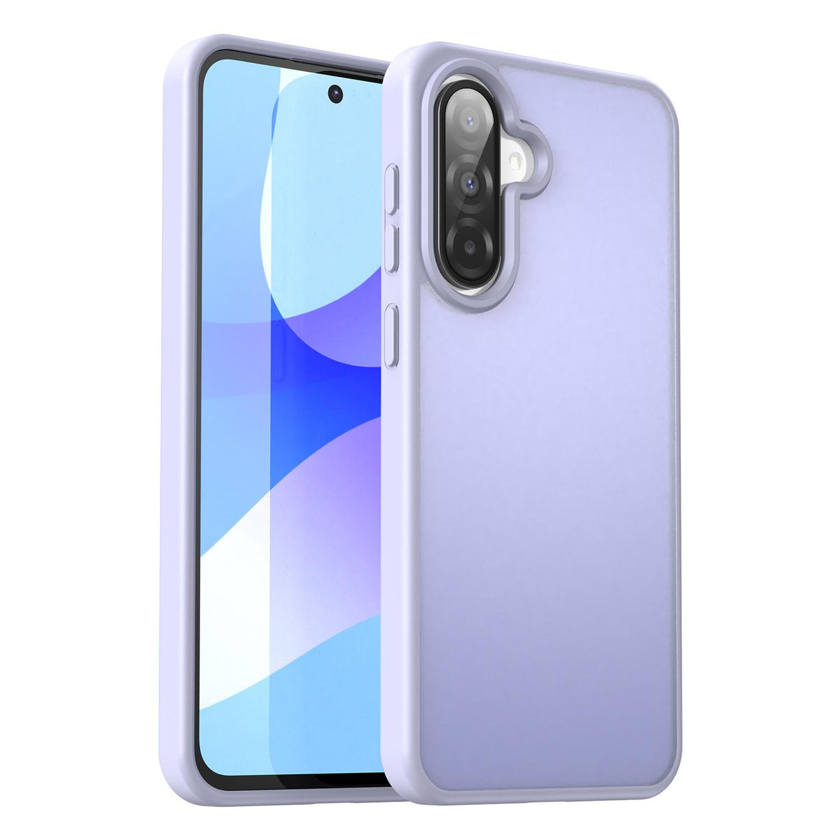 For Galaxy A36 5G Fanying Series PC Hybrid TPU Translucent Frosted Phone Case - Lavender - EDA009918805H