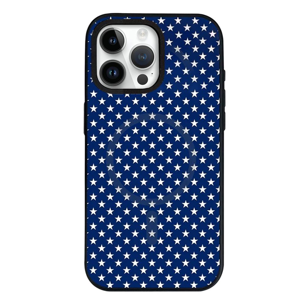 For iPhone 13 Pro Max Star Cross Detachable Dual Magnetic PC Hybrid TPU Phone Case - Star - EDA009954017A
