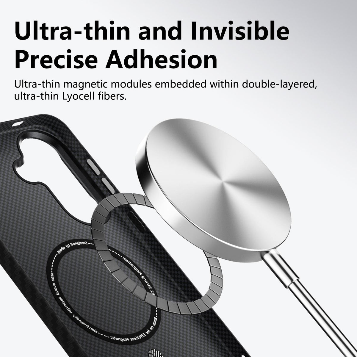 For Galaxy A57 5G ABEEL Lightweight Zero Feel Series Lyocell Fiber Water Adhesive Magnetic Phone Case - Little Fortune - EDA009988601D
