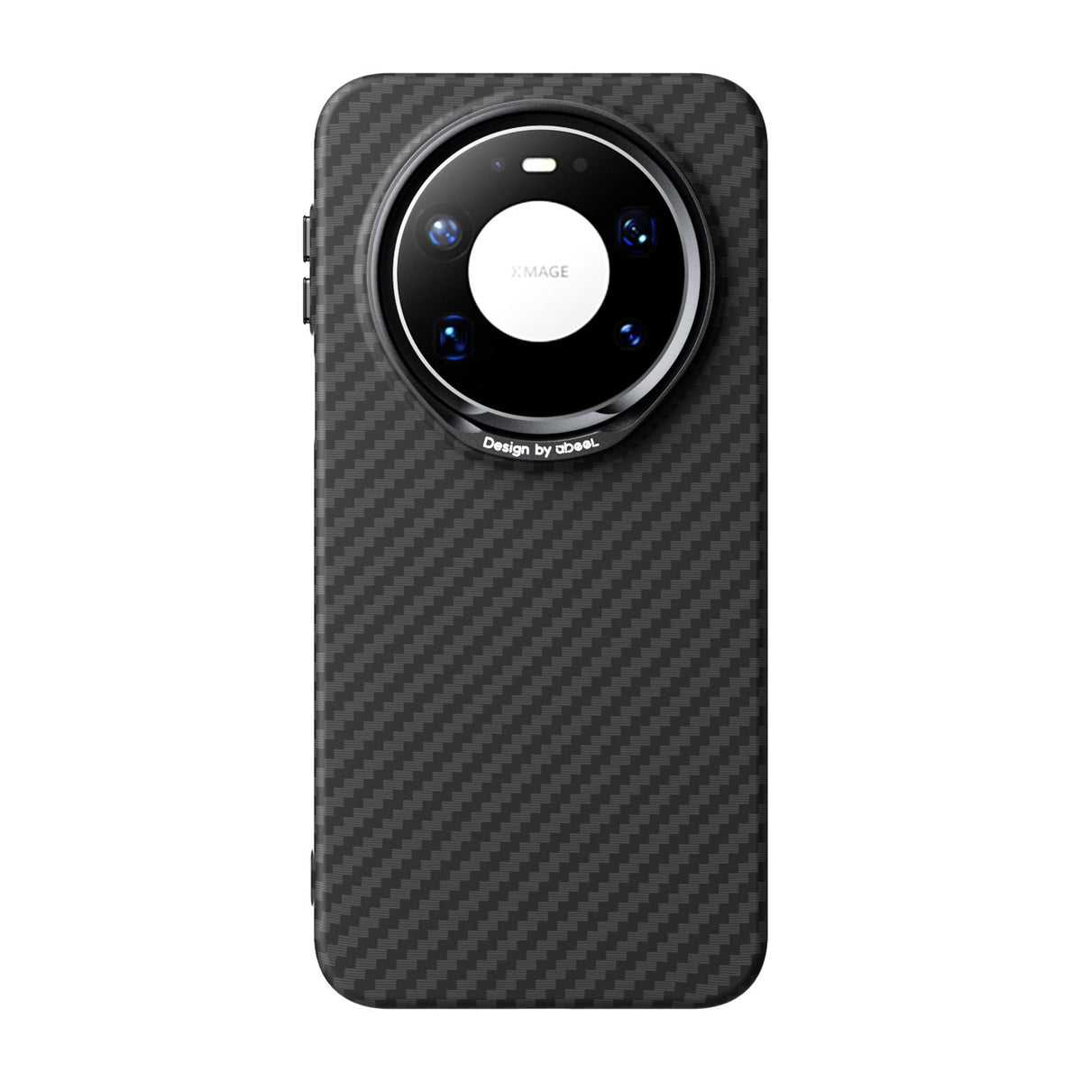 For Huawei Mate 80 Pro Max ABEEL Lightweight Zero Feel Series Lyocell Fiber Water Adhesive Magnetic Phone Case - Carbon Fiber Black - EDA009990401A