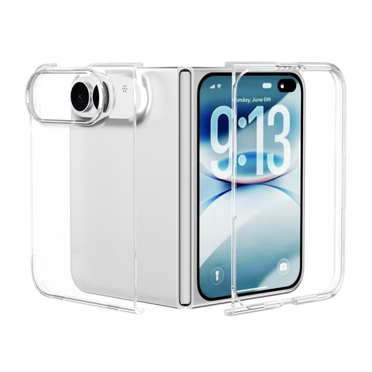 For iPhone Fold ABEEL Clear PC Phone Case(Transparent)