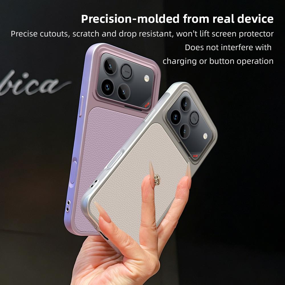 For Honor Win 5G Lambskin Series Skin Feel Shockproof Phone Case(Purple)
