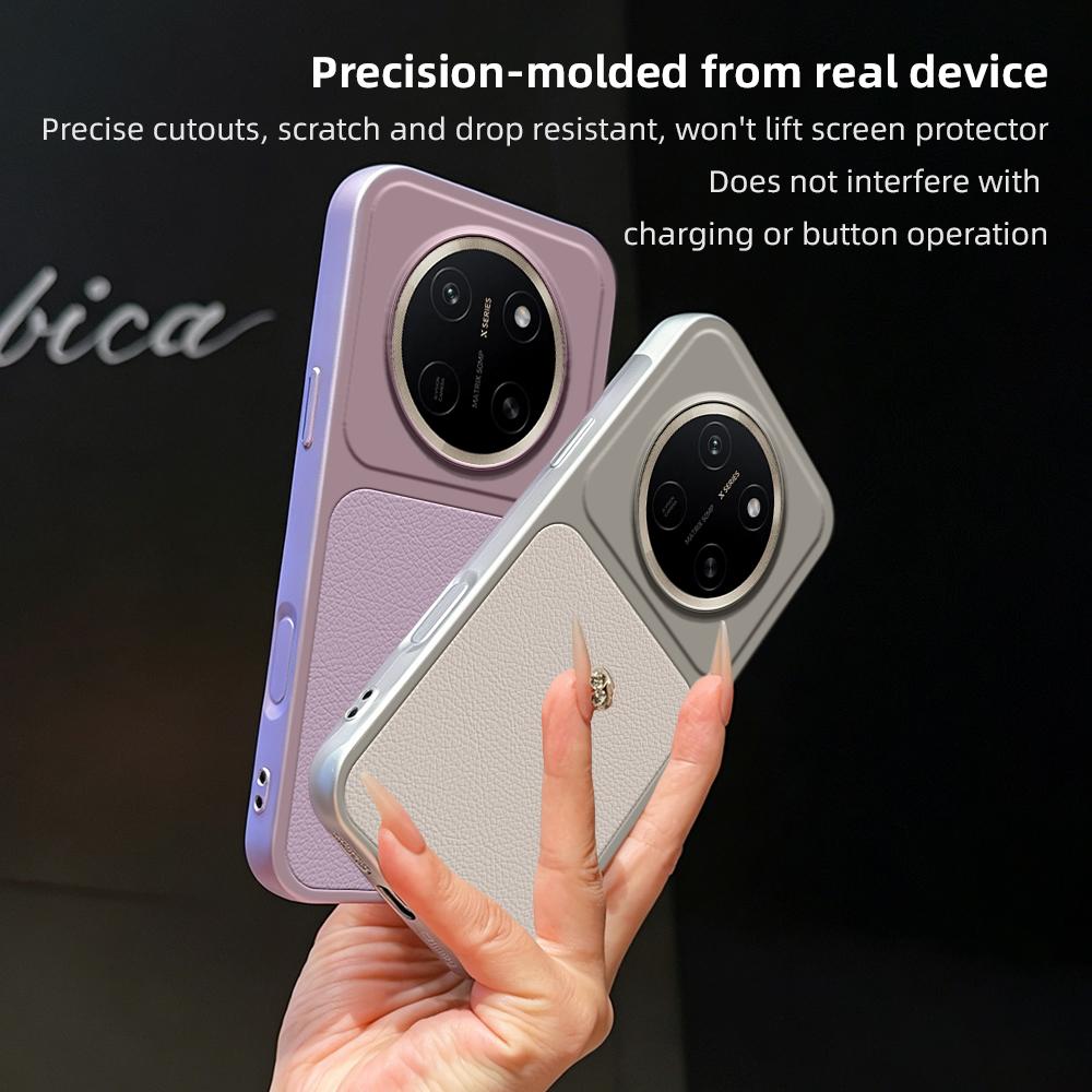 For Honor X80 Pro Max 5G Lambskin Series Skin Feel Shockproof Phone Case(Silver)