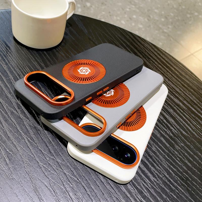 For Google Pixel 11 Graphene Cooling Holes Magnetic Phone Case - Black - EDA010004102B