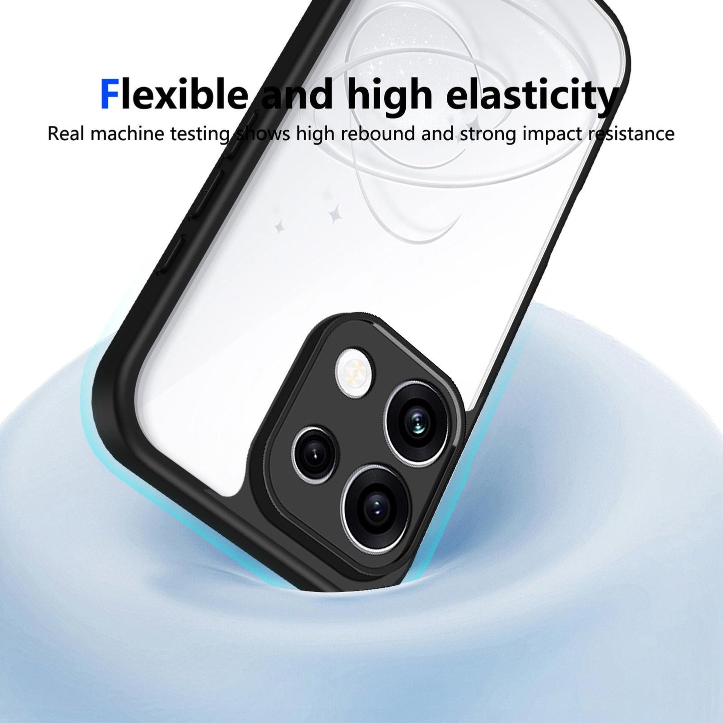 For OPPO Reno16 F 5G Global Matte PC Skin-feel Shockproof Phone Case(Black)